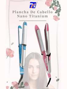 FD Professional Hair Straightener 300°- 465°F With Glove - Blue - View 2