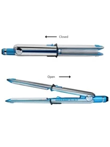 FD Professional Hair Straightener 300°- 465°F With Glove - Blue - View 4