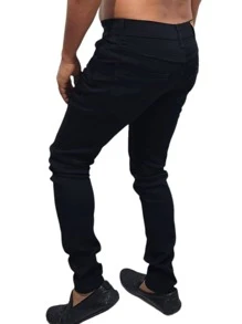 CALÇA JEANS MASCULINA ROTA - Preto - Visão 2
