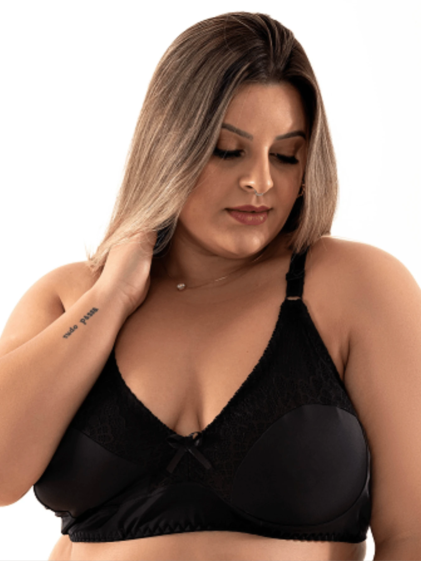 Plus Size Bras & Bralettes - màu đen - Xem 1