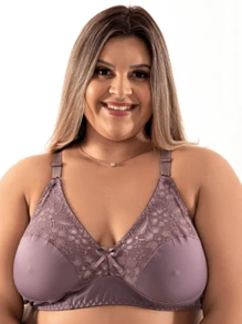 Plus Size Bras & Bralettes - Màu Lilac Tím - Xem 2