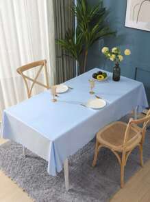Light Blue Tablecloth For Table Decoration (1 Piece) - Baby Blue - View 1