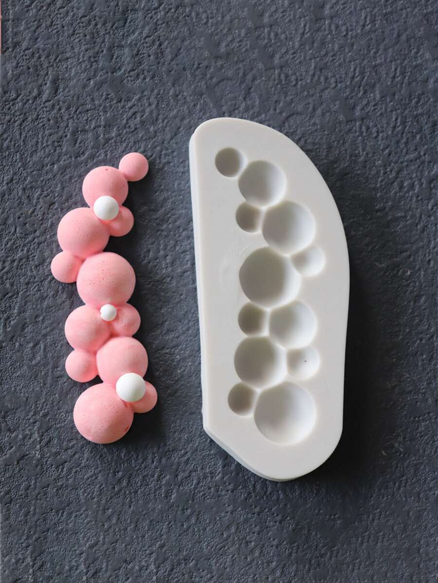 1pc Half Sphere Silicone Mold - Grey - View 1