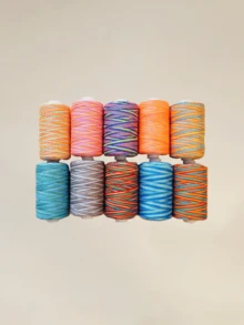 1 set Cuerda de coser color mezclado - tinte duan - Ver 2