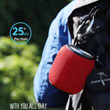 戶外無線迷你揚聲器便攜式 Ipx6 防水 3d 立體聲環繞 Tf Fm Aux Bt 手機揚聲器 - 紅色 - 查看 6