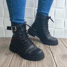 Women Fashion Boots - Black - View 1