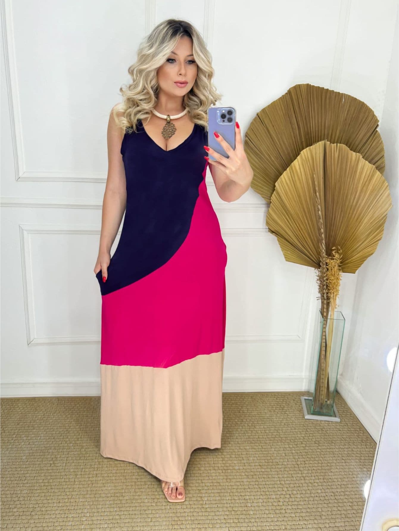 Women Dresses - 藍色 - 查看 1
