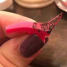 2pcs Silicone Eye Makeup Stamp, Including Wing Eyeliner Stamp And Eyelash Stamp - Hot Pink - View 2