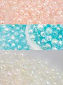 900 Plastic Beads 6mm In For Making Bracelets Necklaces DIY Accessories - Multicolor - View 2