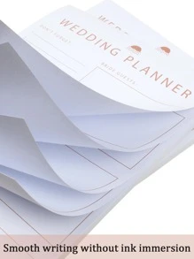 BUBU Lễ cưới Người dự định - Bao gồm Danh mục Và Khách mời Đối với Cô dâu Và Chải ngựa , Kế hoạch Của bạn Hoàn hảo Lễ cưới - trắng - Xem 7