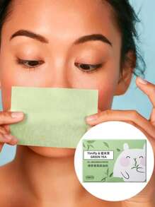 100 piezas/Caja Limpiador facial Papel absorbente de aceite, Papeles absorbentes faciales, Para absorber el aceite facial Papel suave portátil con fragancia, Papel absorbente de doble cara para piel grasa, Herramienta cosmética, Papel secante con diseño de fácil apertura, Herramienta de maquillaje, Cuidado de la piel, Decoración de la habitación, Decoración del hogar, Decoración del dormitorio, Baño, Regalos de Navidad, Decoración del baño, Viaje, Artículos de viaje, Boda, Fiesta de Navidad, Regalos para mamá, Hogar, Habitación, Decoración de la casa, Regalo de Navidad, Regalos para mamá, Cumpleaños, Decoración de la habitación rosa, Decoración de la sala de estar, Dormitorio, Regalos para hombres, Regalos para papá, Hongo, Año Nuevo, Mamá, Accesorios, Regalos para papá, Amigos, Regalo divertido - verde menta - Ver 3