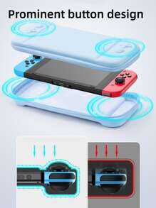 Storage Bag Case Compatible With Switch And Switch Lite Switch OLED Switch 2 Switch2 - Baby Blue - View 5