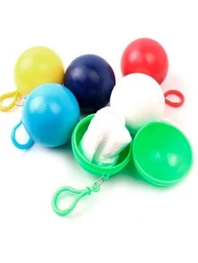 1 pieza Chubasquero de plástico minimalista desechable para vida diaria - Rosa - Ver 6