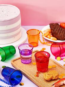 6pcs Colorful Necklace Plastic Cup For Bachelor Party, & Groom, Birthday, Wedding, Gathering Small Gift,Christmas - Multicolor - View 4