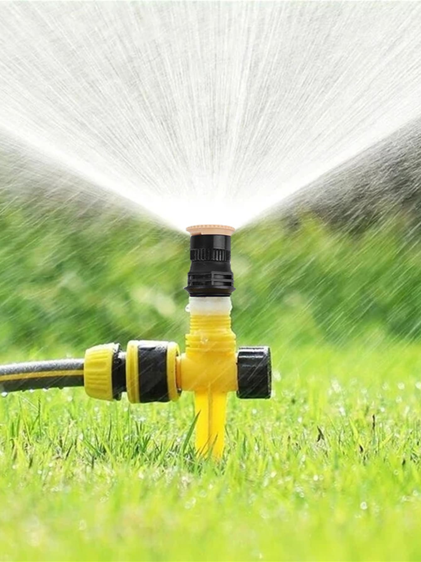 1入組塑膠自澆水現代雙色植物澆水器適用於花園