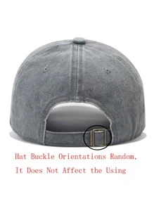 Mũ bóng chày thêu trái tim - Xám - Xem 3