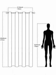 1入組米色透亮紗簾帶粗麻布,簡約風格適用於臥室、陽台、家居使用 - 米色 - 查看 4