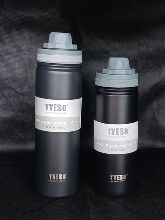 1入組字母圖形保溫瓶戶外簡易真空保溫瓶