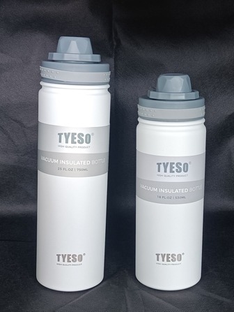 1入組不銹鋼真空瓶現代字母圖形保溫瓶和戶外