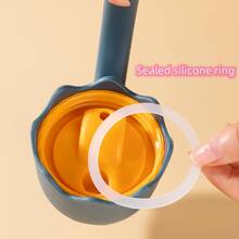 Automatic Opening And Closing Leakproof Kitchen Glass Oil Pot Pink - Pink - View 6