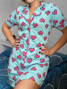 Women Nightgowns & Sleepshirts - 綠色 - 查看 3