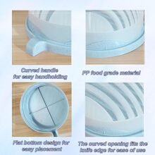 1pc Multifunctional Salad Cutter Vegetable Fruit Carrot Slicer Divider Cutting Tool With Non-Slip Handheld Bowl
