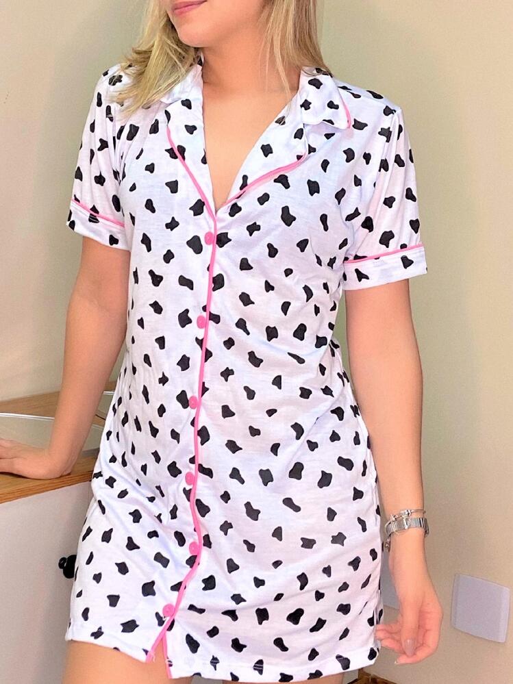 Women Nightgowns & Sleepshirts - 白色 - 查看 3