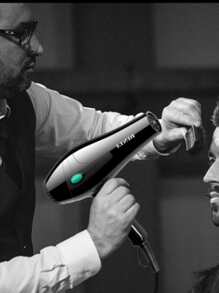 1PC 1050W 3-Speed Adjustable 10,000rpm Professional Black & Green Polka Dot Hair Dryer With Strong Wind And Constant Temperature - Black - View 3