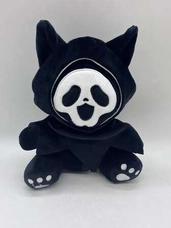 1入組毛絨玩具，25 厘米，黑色死神娃娃，非常適合生日禮物和收藏