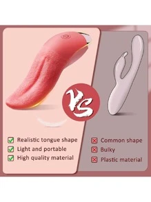 Spielzeug für Erwachsene, Sexspielzeug, Vibrator, Spielzeug für Erwachsene, Dildos, Vibratoren, Dildos, Frauenspielzeug, sexuelles Wohlbefinden, Vergnügen für Erwachsene, Frauen Sexprodukte für Erwachsene, Masturbator, 10 Frequenz Mehrgeschwindigkeits realistischer Zungenvibrator, USB Aufladung, wasserdichtes Spielzeug, Frauen Klitoris, vaginale Stimulation, kann sexuelle Produkte für den Innen  und Außenbereich sein