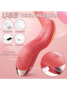 Spielzeug für Erwachsene, Sexspielzeug, Vibrator, Spielzeug für Erwachsene, Dildos, Vibratoren, Dildos, Frauenspielzeug, sexuelles Wohlbefinden, Vergnügen für Erwachsene, Frauen Sexprodukte für Erwachsene, Masturbator, 10 Frequenz Mehrgeschwindigkeits realistischer Zungenvibrator, USB Aufladung, wasserdichtes Spielzeug, Frauen Klitoris, vaginale Stimulation, kann sexuelle Produkte für den Innen  und Außenbereich sein
