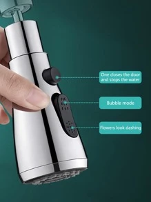1 pezzo Prolunga per rubinetto da cucina con convertitore universale e valvola di chiusura, accessorio tubo flessibile per lavandino, anti-schizzi, potenziamento della pressione, decorazione per casa e bagno, decorazione autunnale, ritorno a scuola