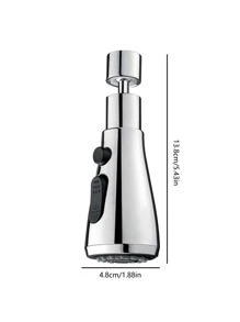 1 pezzo Prolunga per rubinetto da cucina con convertitore universale e valvola di chiusura, accessorio tubo flessibile per lavandino, anti-schizzi, potenziamento della pressione, decorazione per casa e bagno, decorazione autunnale, ritorno a scuola