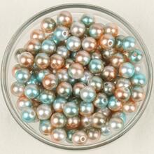 A大數字漸變色人造珍珠散珠適用於珠寶製作項鍊手鍊耳環藝術類和工藝家庭裝飾用品最好禮物 - 彩色 - 查看 5