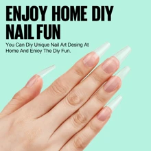 TOMICCA Gel Nail Glue - 4 in 1 Super Strong Nail Glue for Acrylic-Nails, Soft Gel Nail Tips and Press On Nails (Curing Needed), Convenient and Fast, Long Lasting and Easy to Use 15ml - Trong sáng - Xem 7