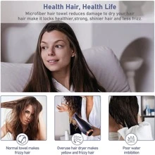 1pc Solid Color Thickened Hair Drying Cap, Quick Drying & Water Absorbing Hair Towel, Cute & Non-Shedding Back To School