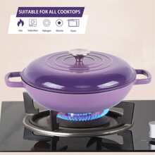Purple Home Use Cast Iron Pot - Purple - View 6