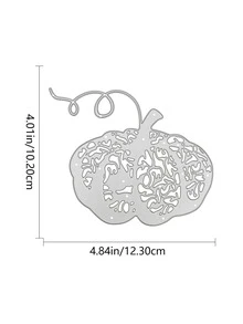 1pc Pumpkin Pattern Diy Cutting Mold - Silver - View 7