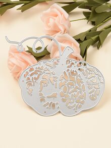 1pc Pumpkin Pattern Diy Cutting Mold - Silver - View 6