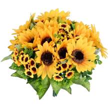 1 Bó hoa Của 13 Nhân tạo Hoa hướng dương - Màu vàng - Xem 1