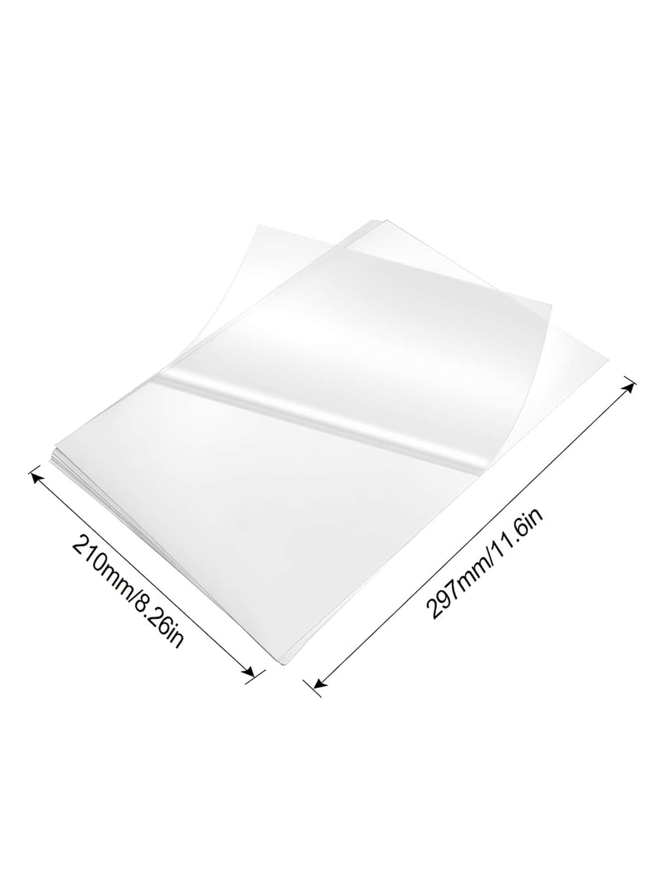 20 Sheets Clear Sticker Paper for Inkjet Printer Glossy 8.27 X 11.7 Printable Vinyl Sticker