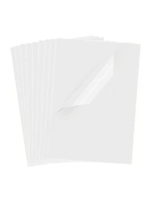 20 Transparent Autocollant En Papier Pour Imprimante - Brillant 8,27 X 11.7 - Imprimable En Vinyle Autocollant En Papier Pour Imprimable Autocollant En Papier - transparent - Adhésif - Transparent - Transparent Étiquettes