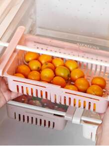 1 pieza Cesta de almacenamiento rosado escalable casa para