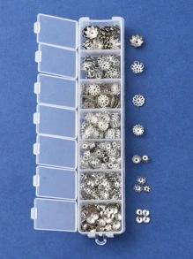 Approximately 750pcs Mixed Style Iron Flower Bead Caps For Diy Bracelet/necklace Making