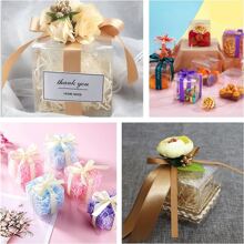 10 PCS Clear Candy Box 2"X 2"X 2" Favor Gift Boxes Transparent Plastic Cube Boxes For Cupcakes Wedding Party, - Transparent - View 4