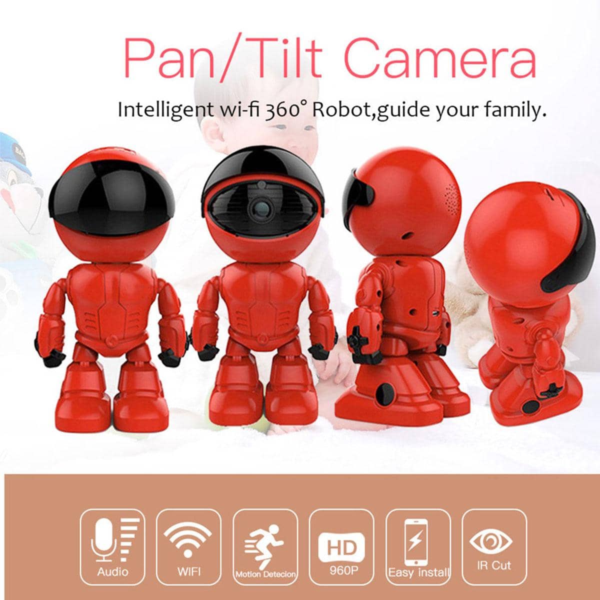 HD 1080P Wifi IP Camera Smart Home Security Video Surveillance System ...