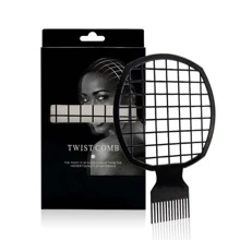 Swist 梳子，头发海绵刷升级版扭梳，比头发海绵更适合男女卷发（黑色） - 黑色 - 查看 8