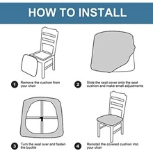 1入組防水大樹葉壓花椅子座套帶後套膜,熱塑性聚氨酯帶帶扣飾,可拆卸&可水洗氨綸椅套適用於家庭廚房飯店宴會