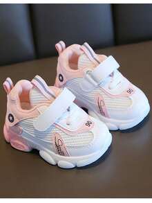 Tenis Calzado Para Niñas Chicas Zapatillas Deportivas Antiderrapante Elegante - Rosa - Ver 2