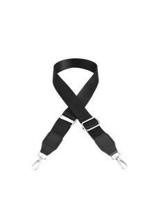 Fashionable Solid Color Bag Strap Replacement Bag Accessories DIY Accessories Adjustable Replacement Shoulder Strap Stylish Durable - Black - View 2